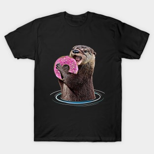 Otter with sweet donut T-Shirt